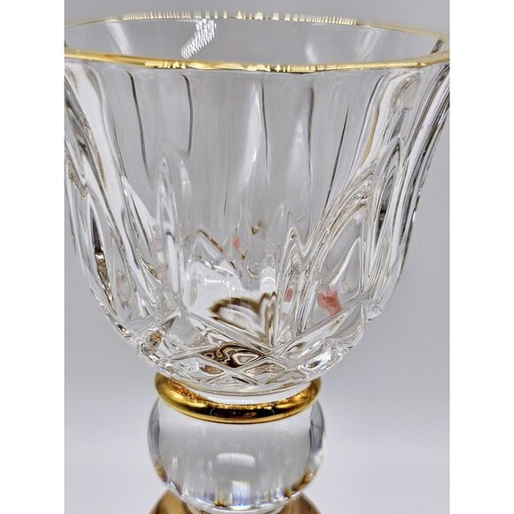 Elegant Yellow And Clear Pair Crystal Candlestick Holders Vintage Holidays Boho - Picture 5 of 10